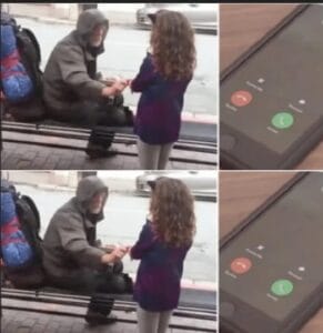 Малко момиченце дава вечерята си на бездомен мъж – дни по-късно телефонът звъни: 14 469089974 626120779987972 950750979844403723 n