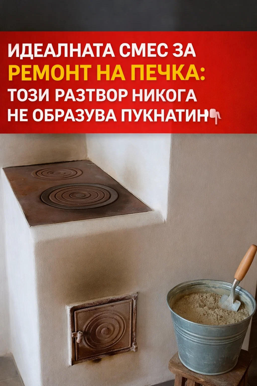 Изключително здрав разтвор за измазване на печка – специална формула, която предотвратява напукване. 😋 👇👇👇 3 task 01kec52mqwe6r9fsg77hkez0nr 1767787083 img 1