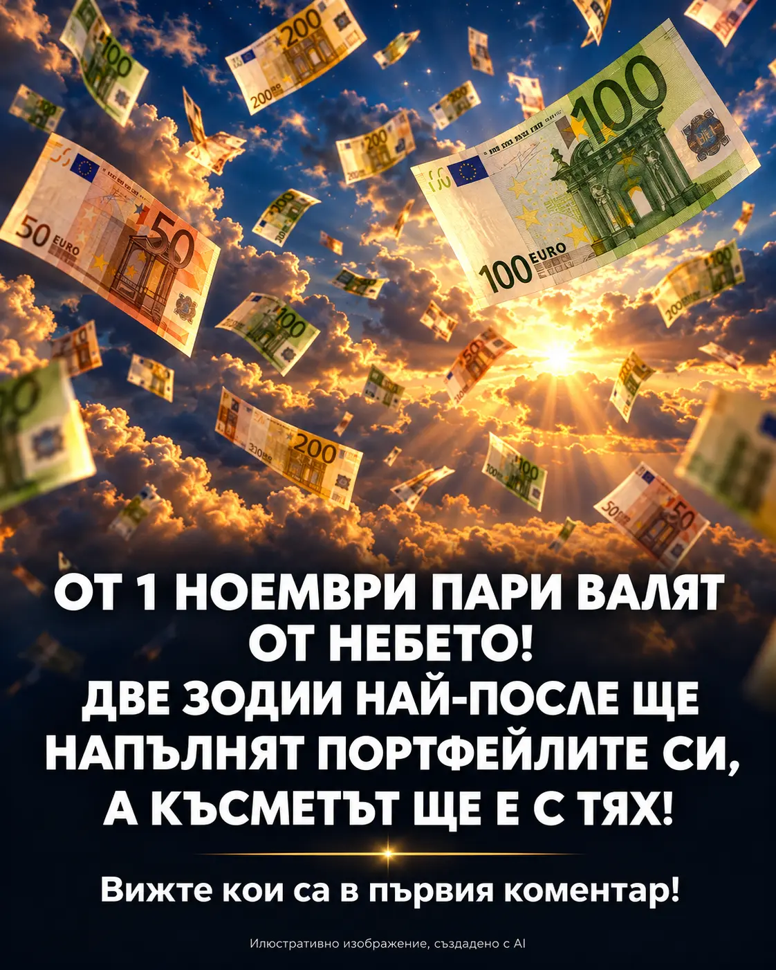 От 1 ноември ПАРИТЕ ще валят от небето: Две зодии най-после ще напълнят портфейлите си, а късметът ще бъде на тяхна страна! 3 98401fad adaa 4809 b6b0 943a035c