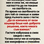 Бившият ми съпруг ми изневери, изостави мен и сина ни, но имаше наглостта да ни покани на сватбата си. По време на сватбената си реч той се смееше и заяви пред пълната зала с гости: 102 izteglen fajl